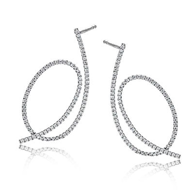 Earrings in 18k Gold with Diamonds LE2212_WHITE_18K_X