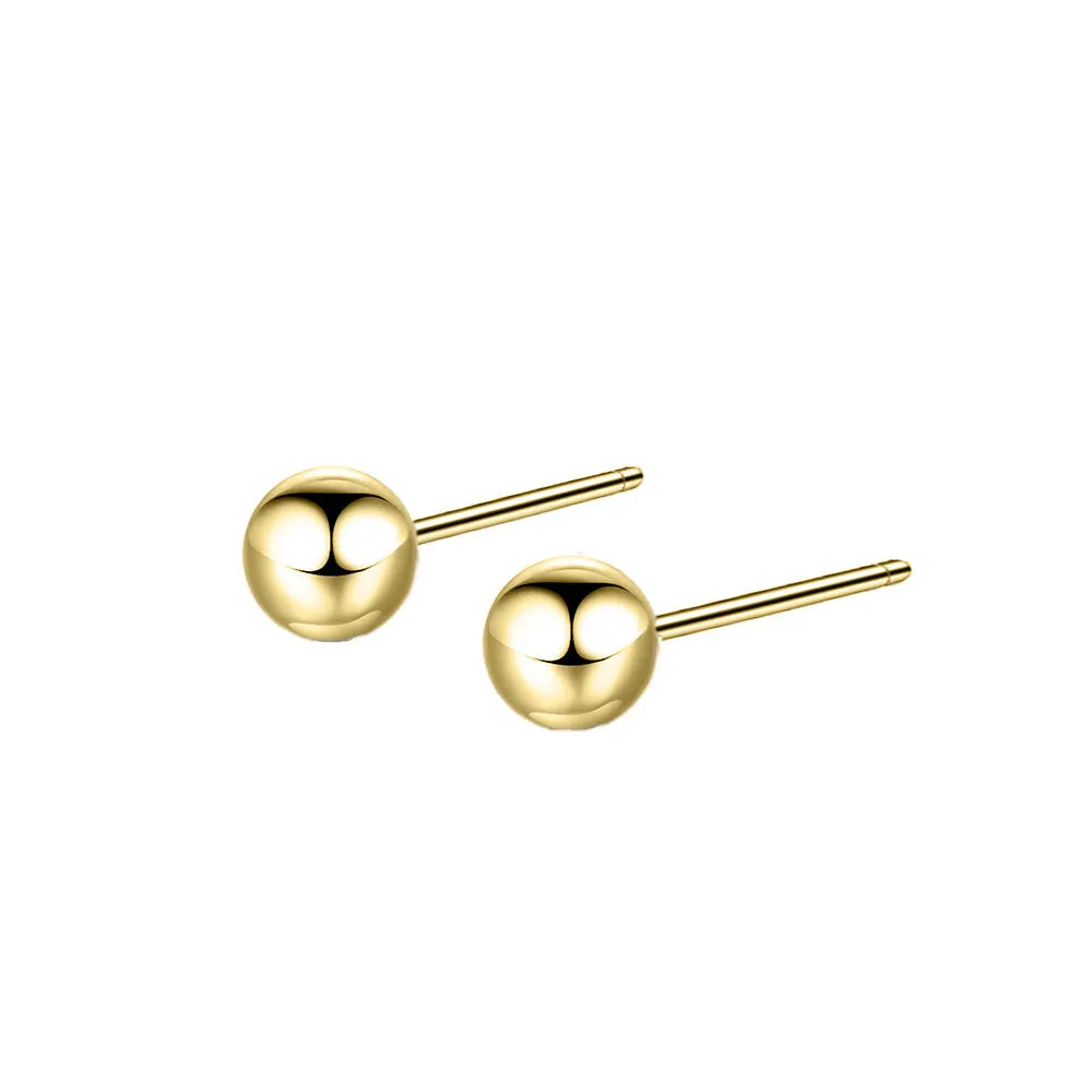 ELEGANT GOLD BALL EARRINGS
