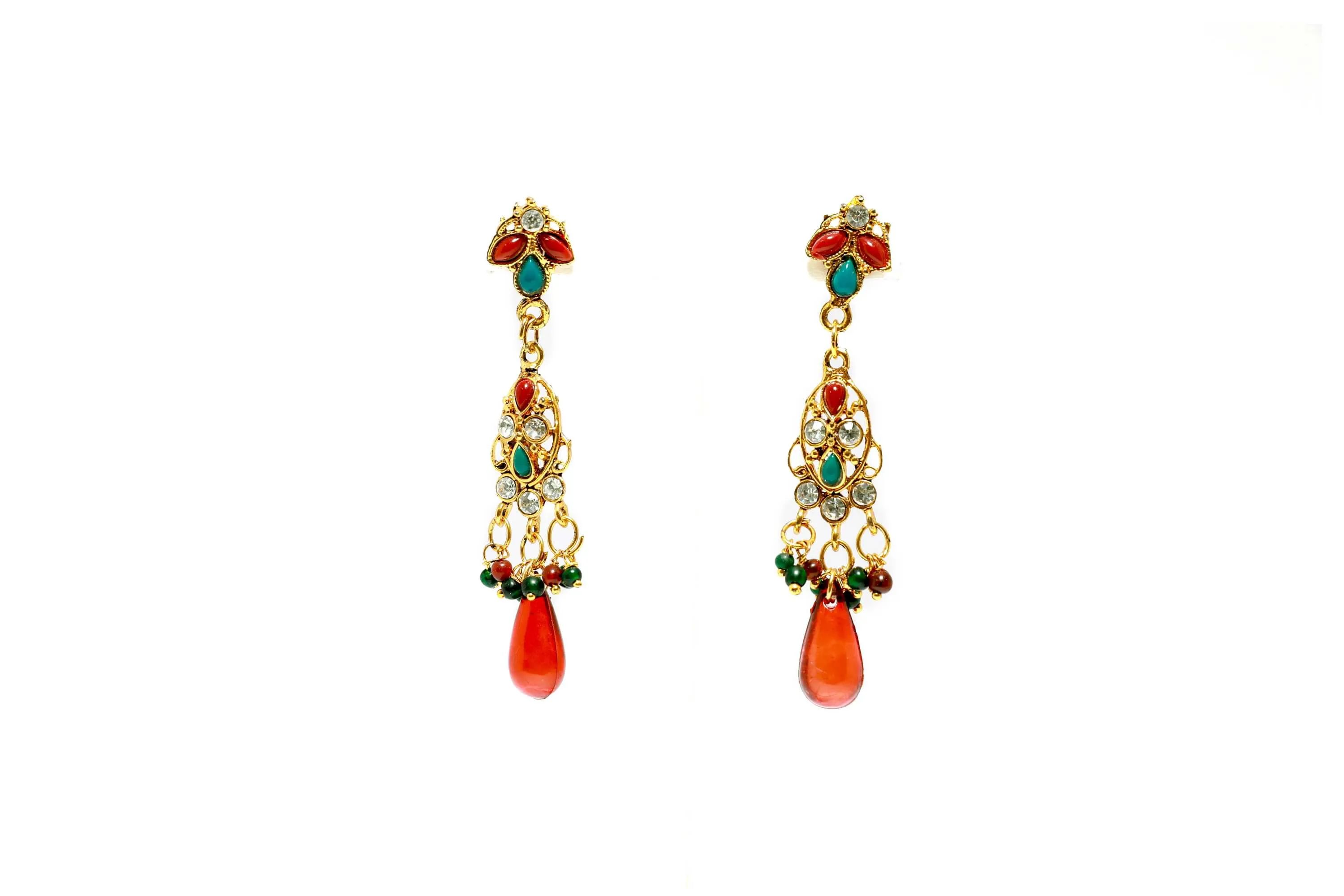 Elegant Red Earrings