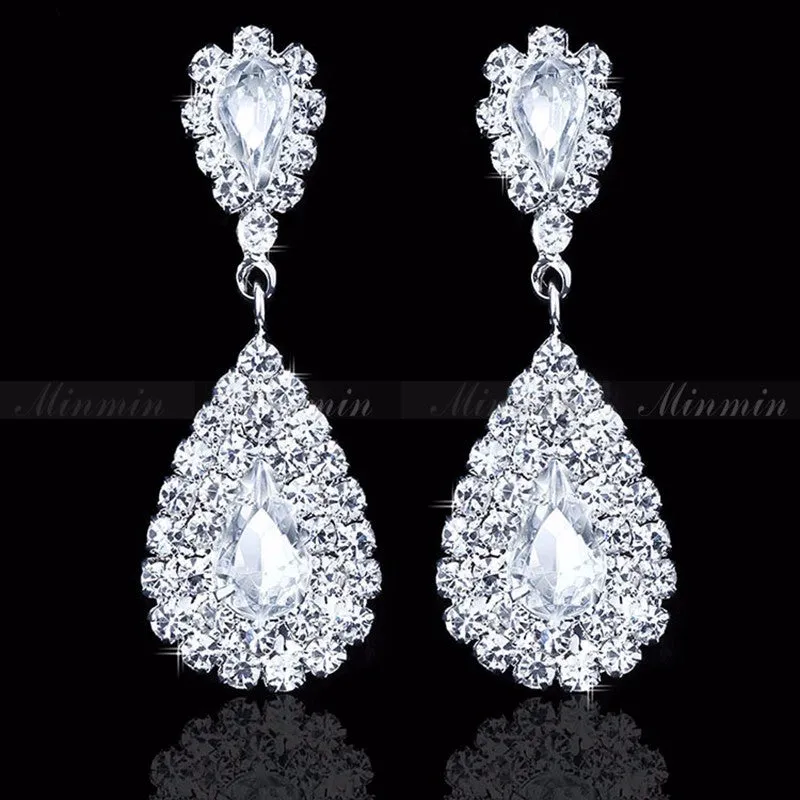 Elegant Water drop Crystal Earrings