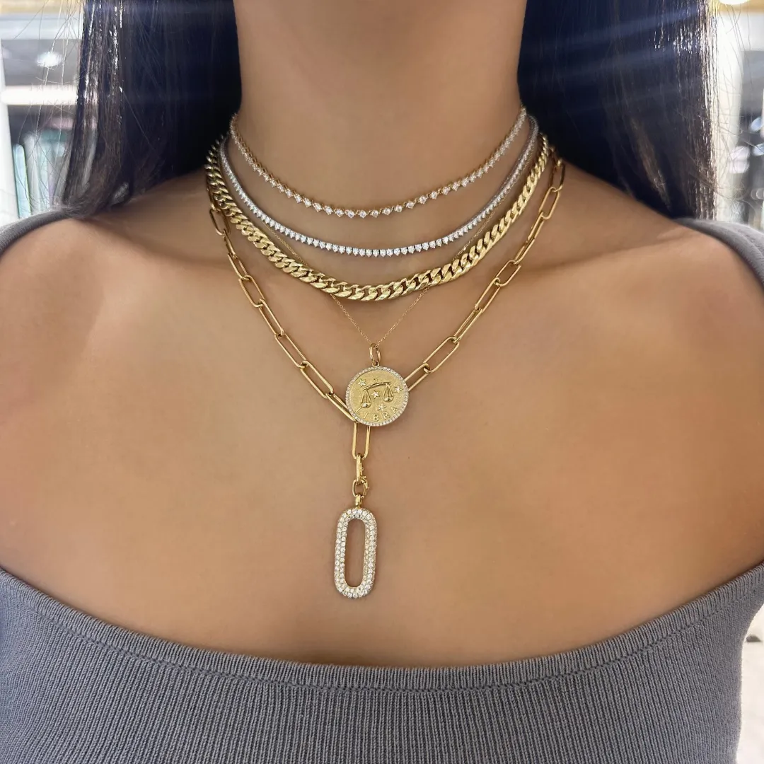 Elle Diamond Tennis Necklace 5.14 ctw