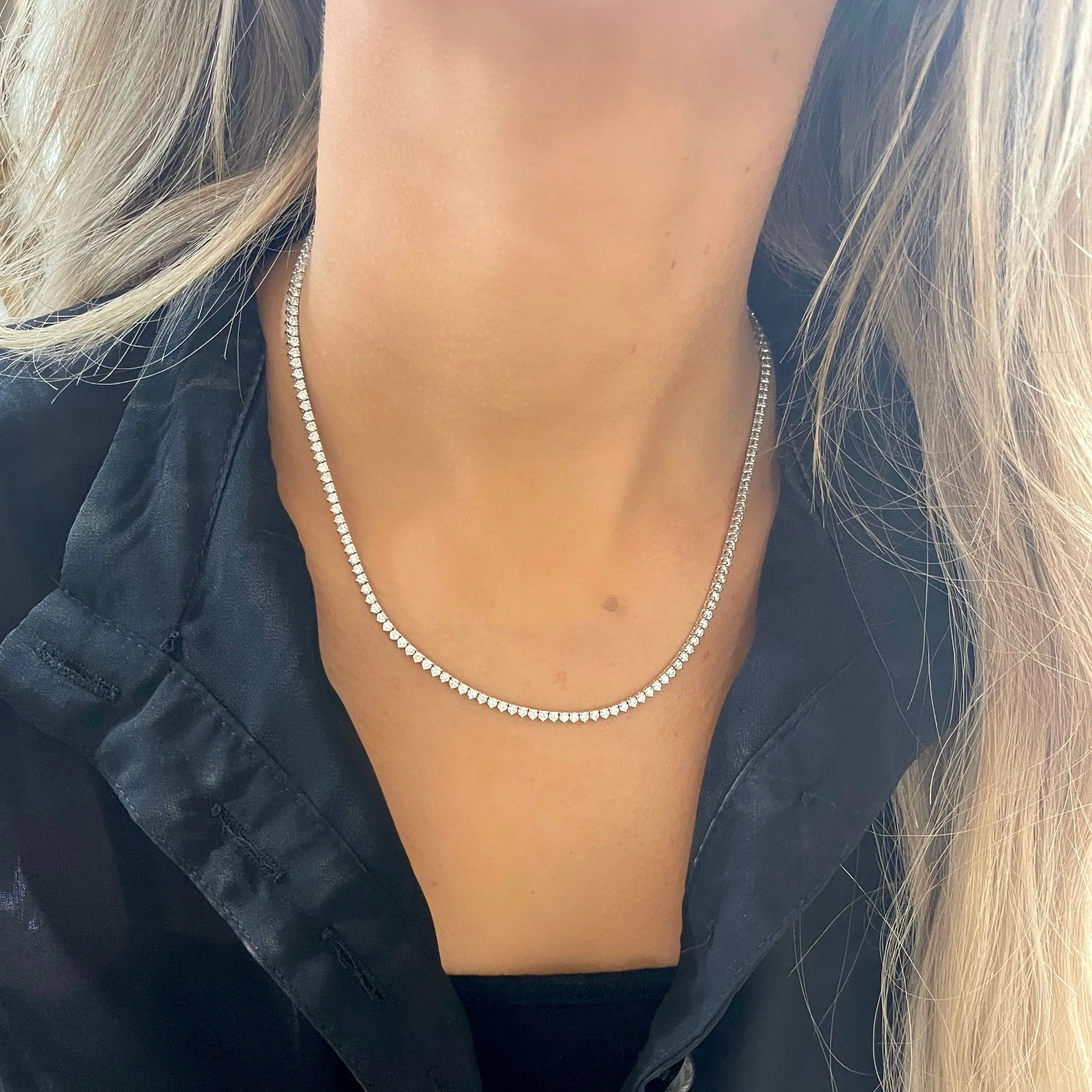 Elle Diamond Tennis Necklace 5.14 ctw