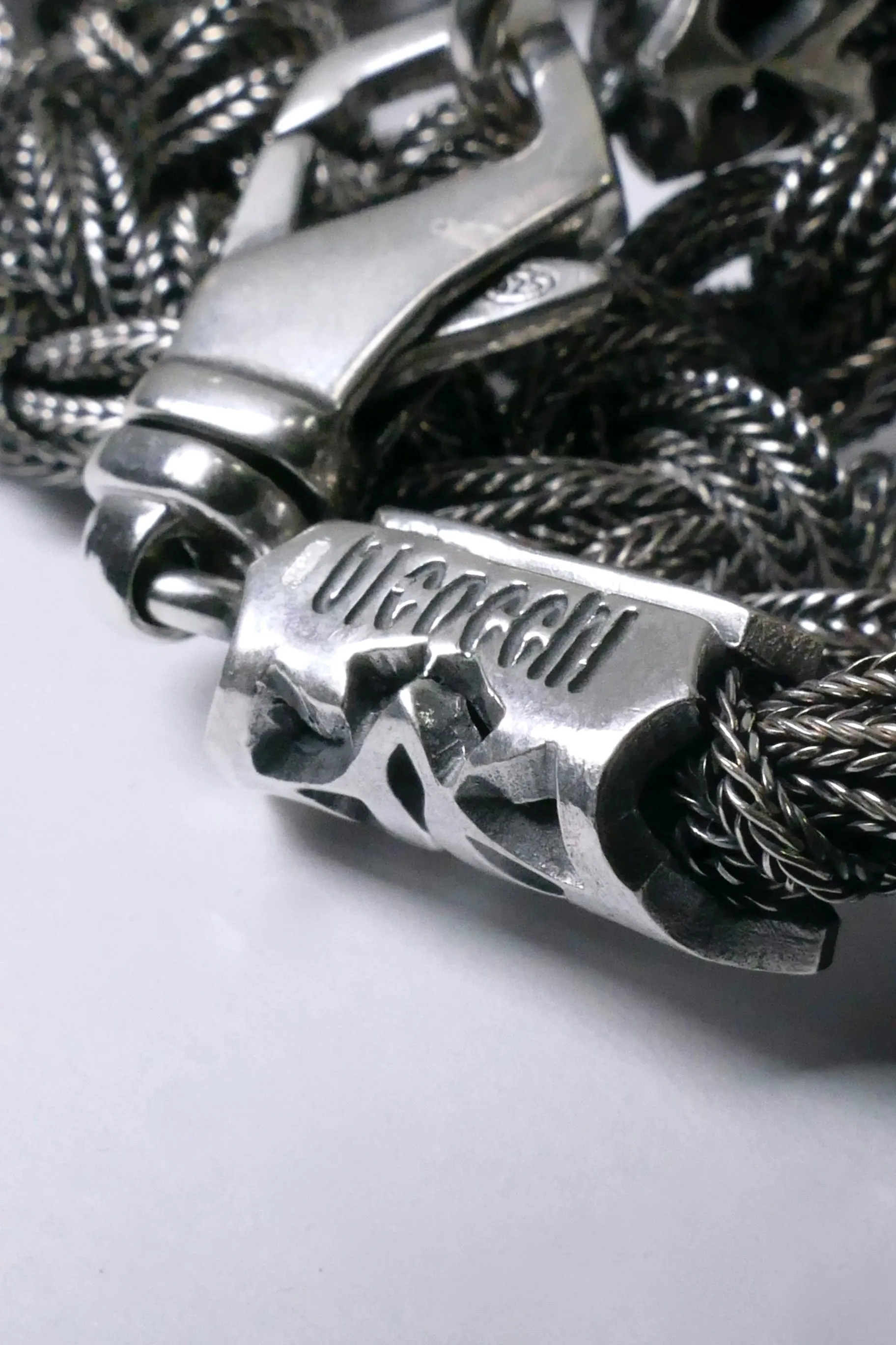 Emanuele Bicocchi Large Knot Braided Necklace - Silver