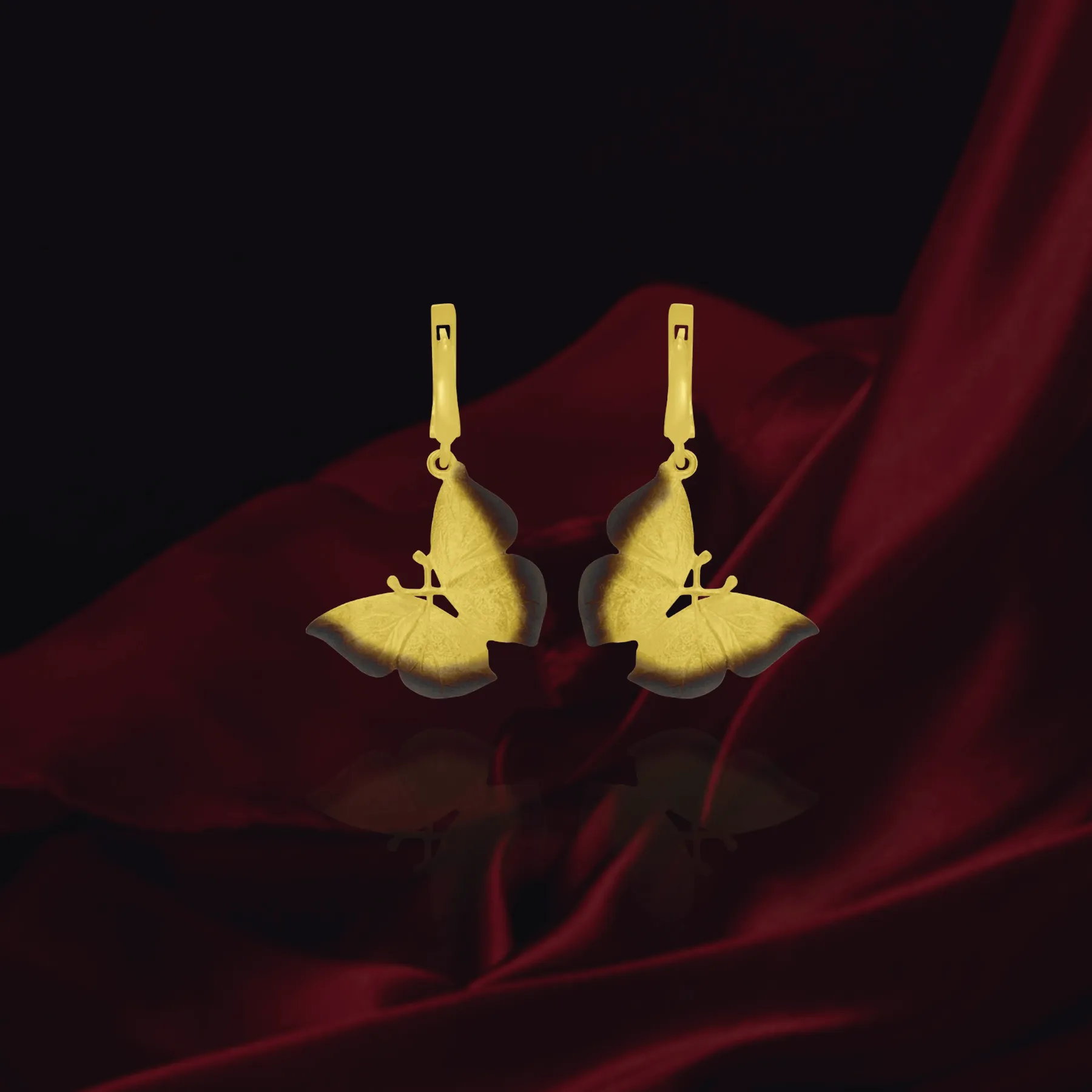 Ember Flying Butterfly Earrings