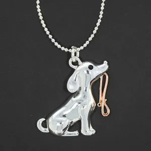 Equilibrium Two Tone Furry Companions Walkies Necklace
