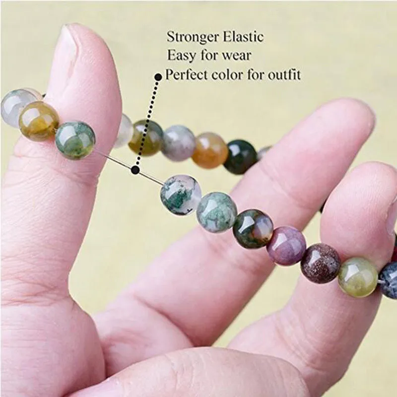 Europe And America Natural Agate Bead Bracelet