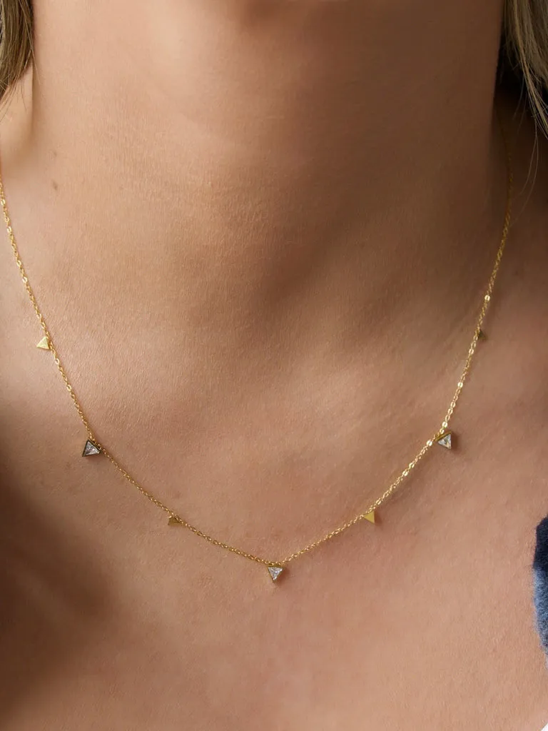 Farrah B Going Strong Triangle Necklace