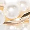 Faux-Pearl Twist Hoop Earring
