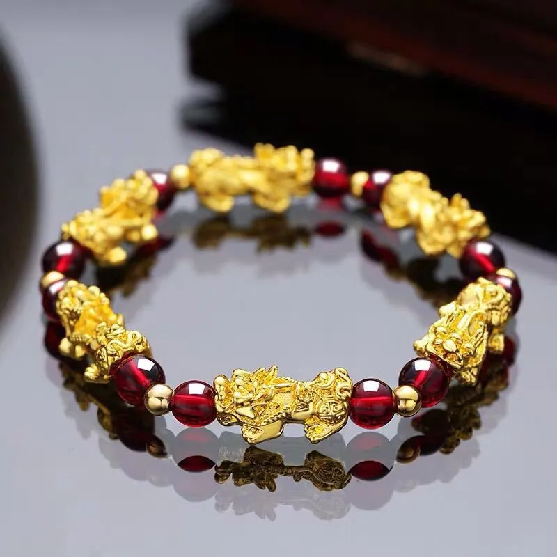 Feng Shui Obsidian Stone Beaded Bracelets
