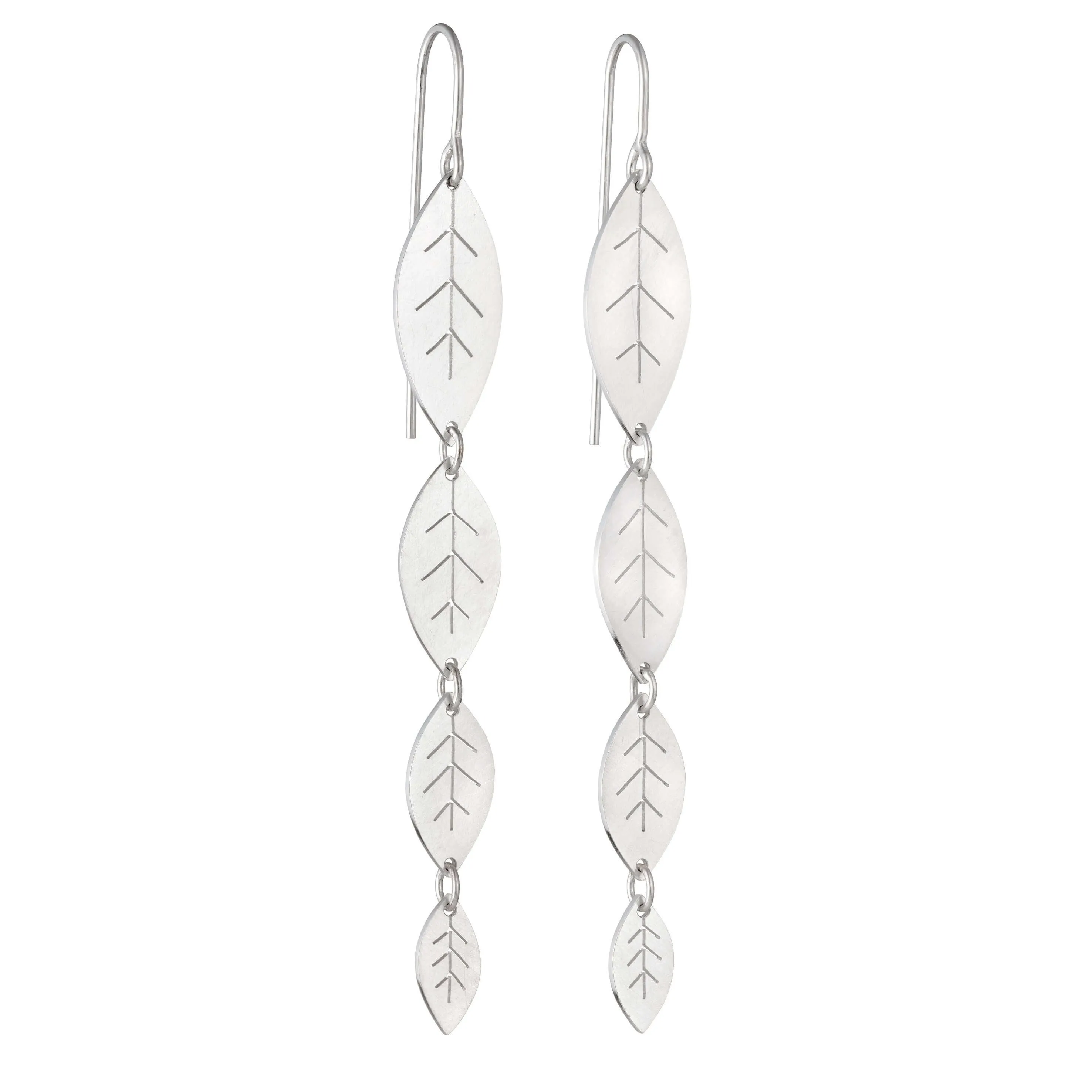 Four Leaf Drop Earrings