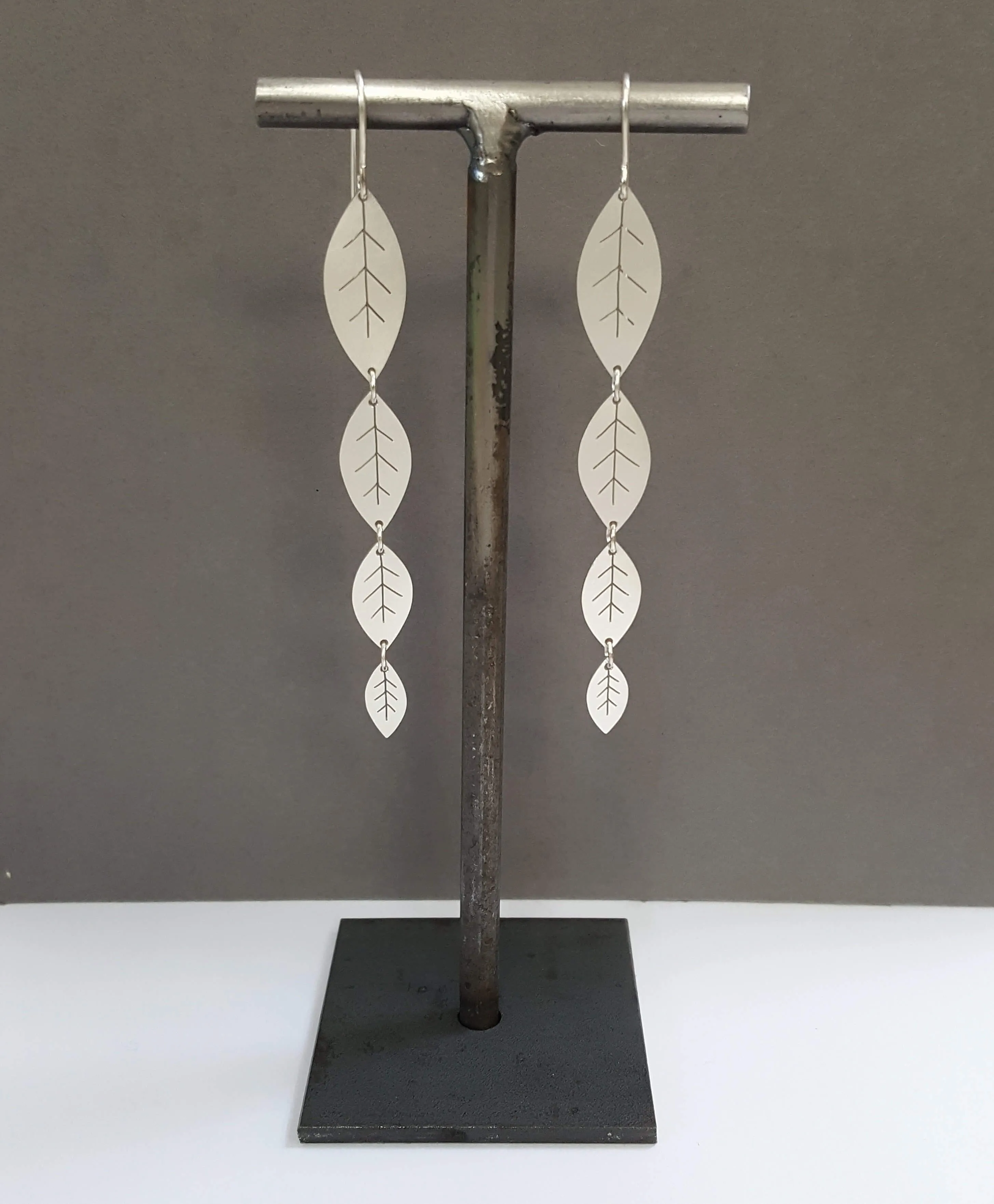 Four Leaf Drop Earrings