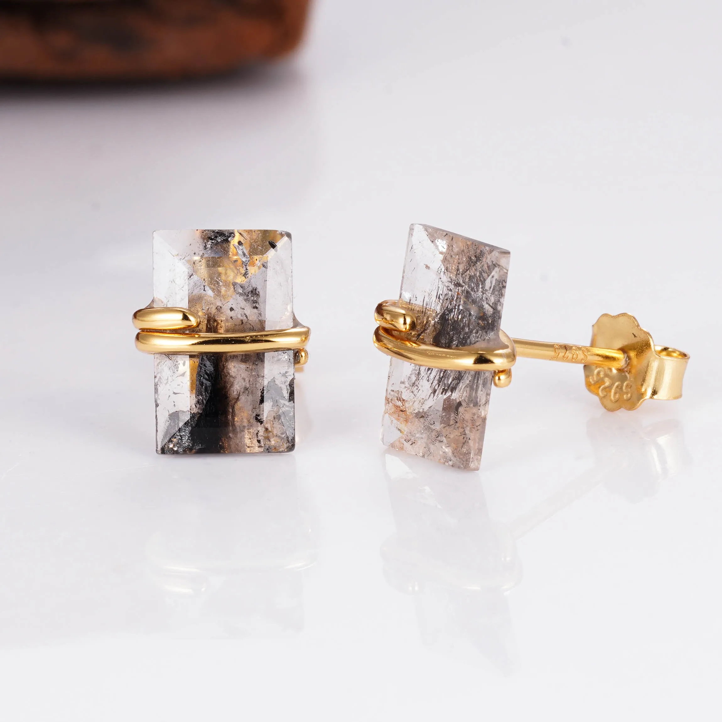 Gabi Salt and Pepper Diamond Earrings