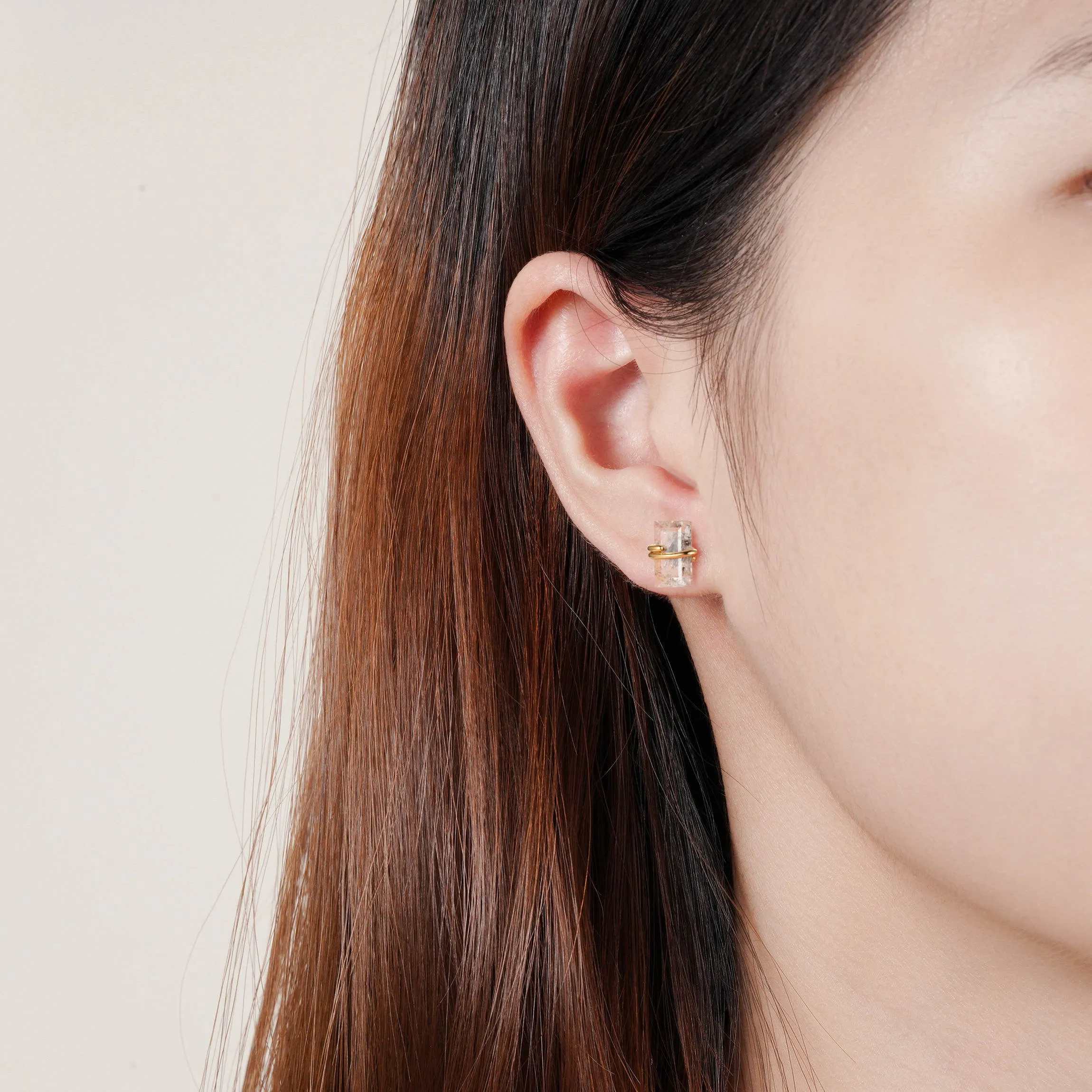 Gabi Salt and Pepper Diamond Earrings