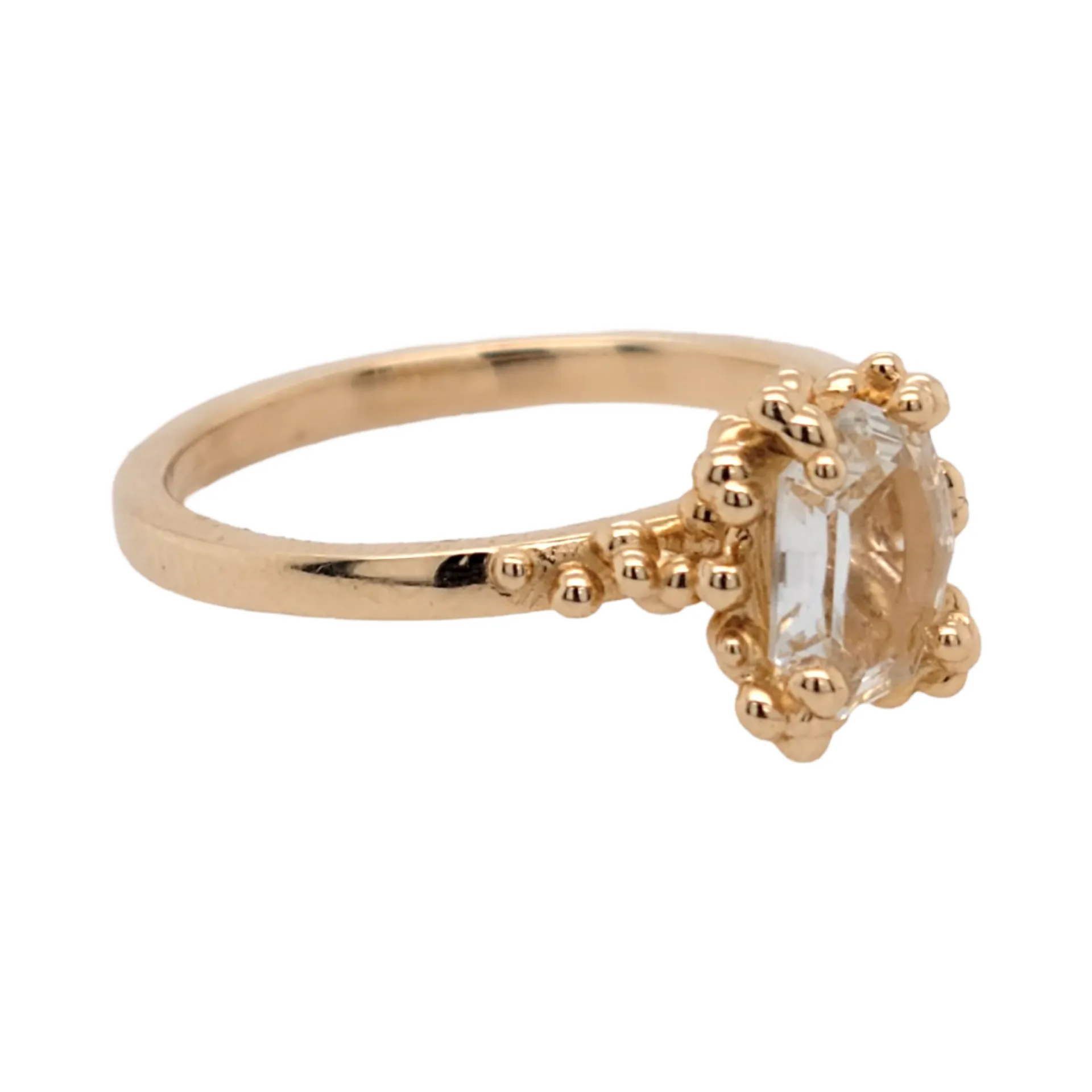Geo Sapphire Engagement Ring