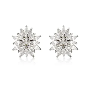GEORGINI SUMMER SORBET PISTACHIO POMPOM EARRINGS SILVER