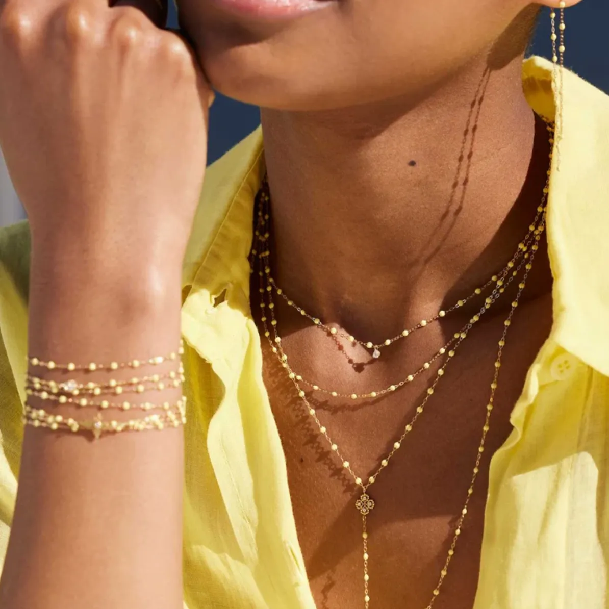 Gigi Clozeau Classic Bracelet Mimosa & Yellow Gold