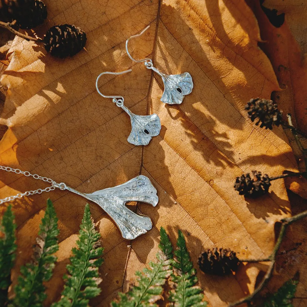 Ginkgo Leaf Earrings