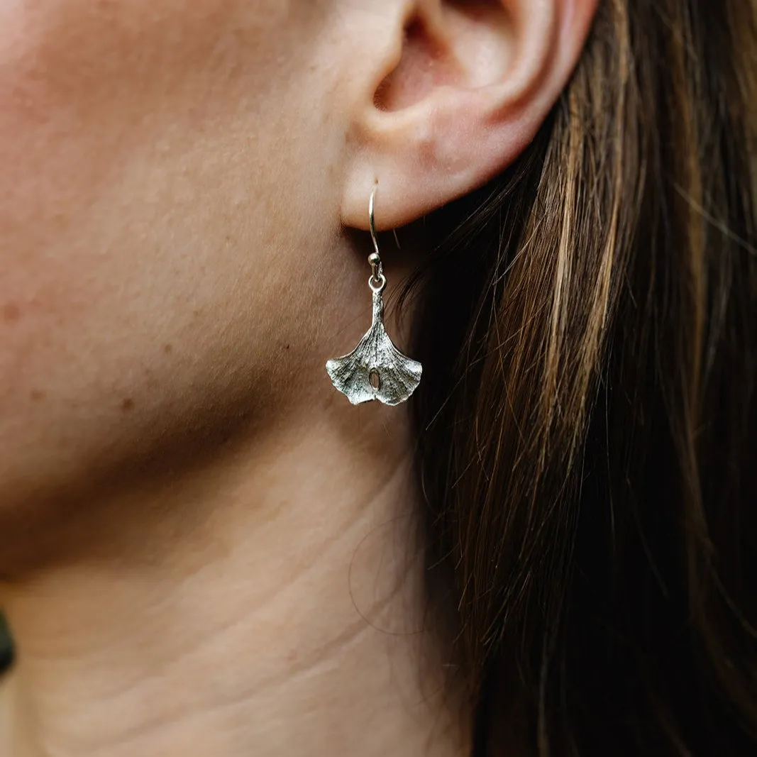 Ginkgo Leaf Earrings