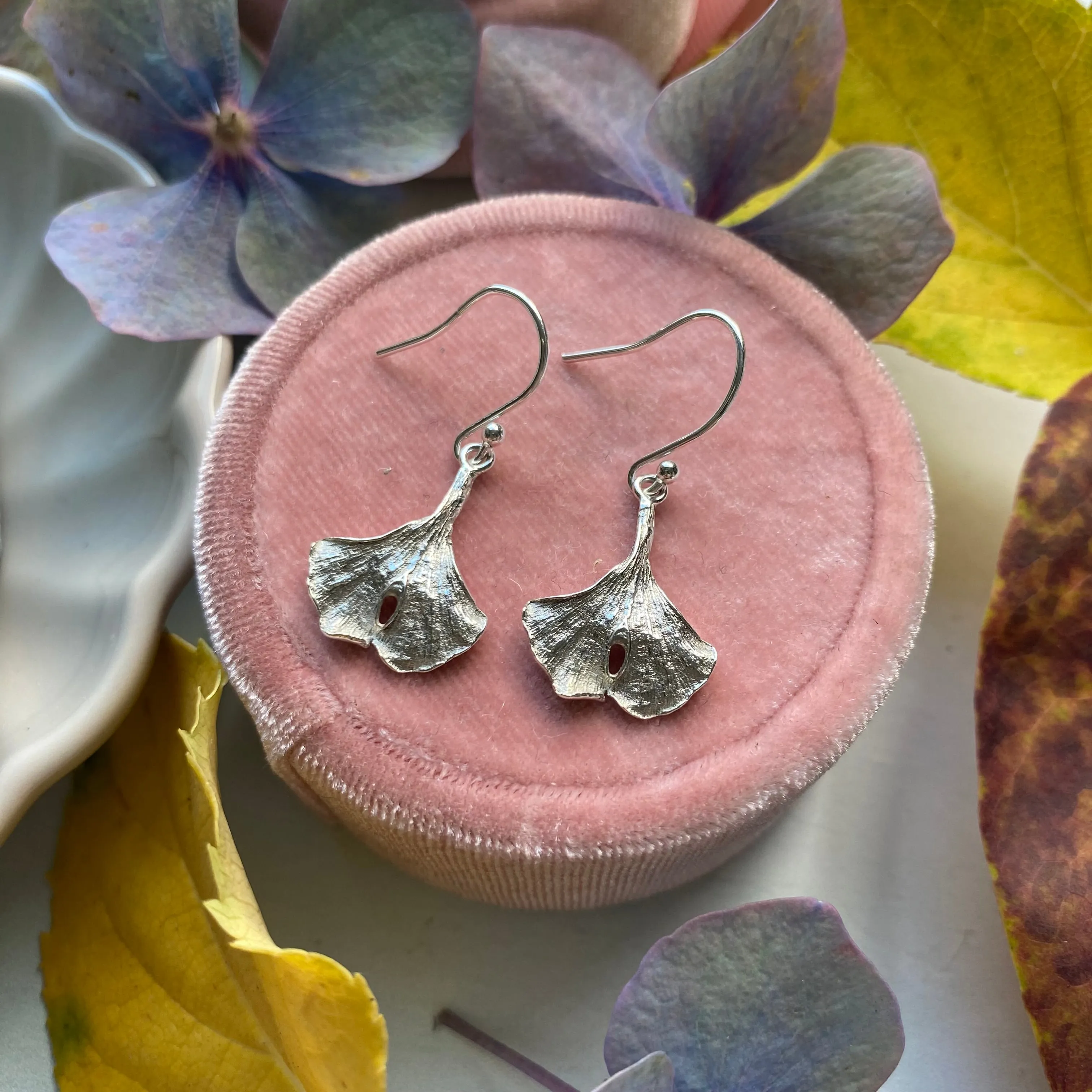 Ginkgo Leaf Earrings