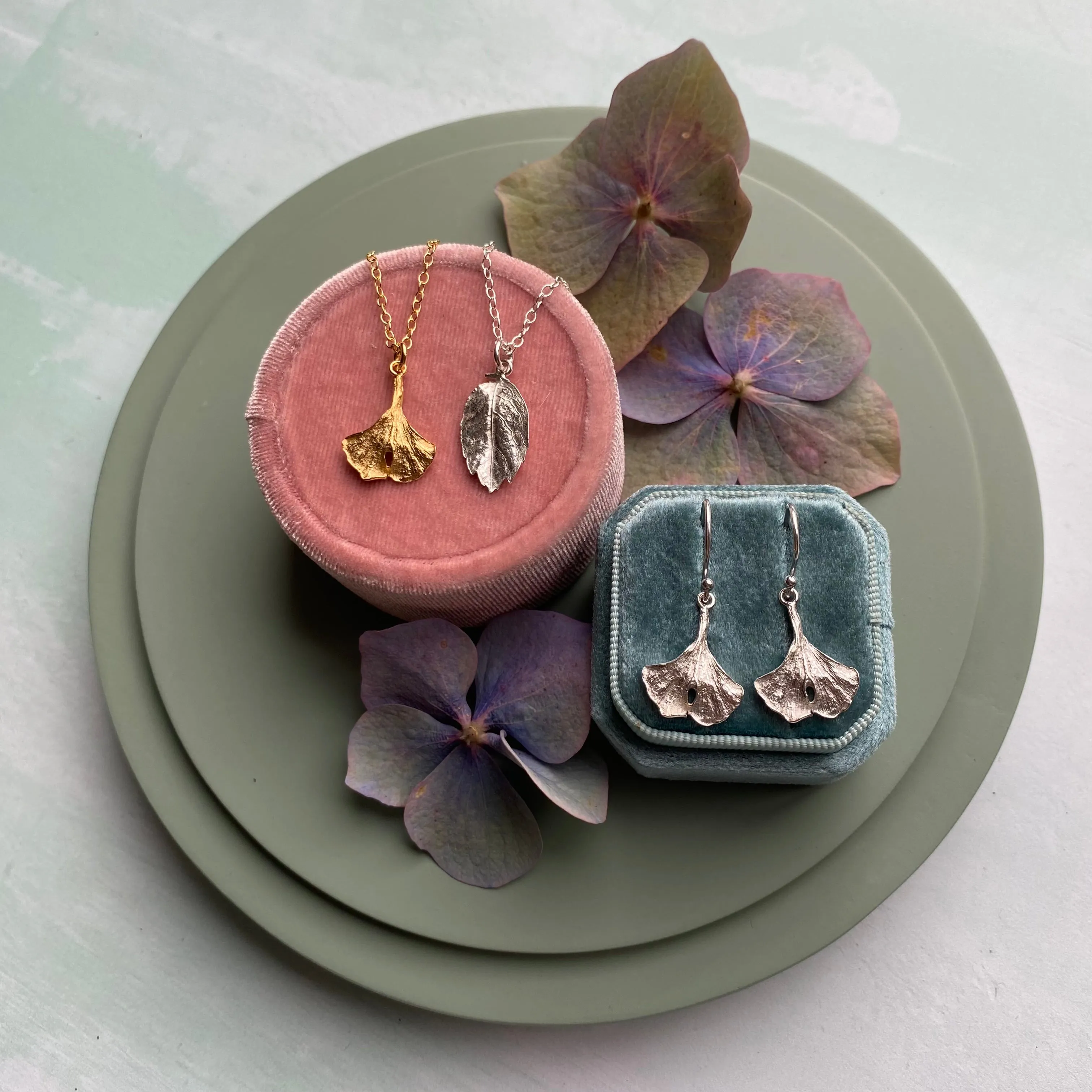 Ginkgo Leaf Earrings