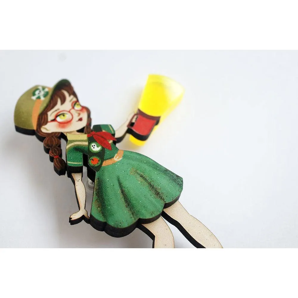 Girl Scout Brooch by Laliblue
