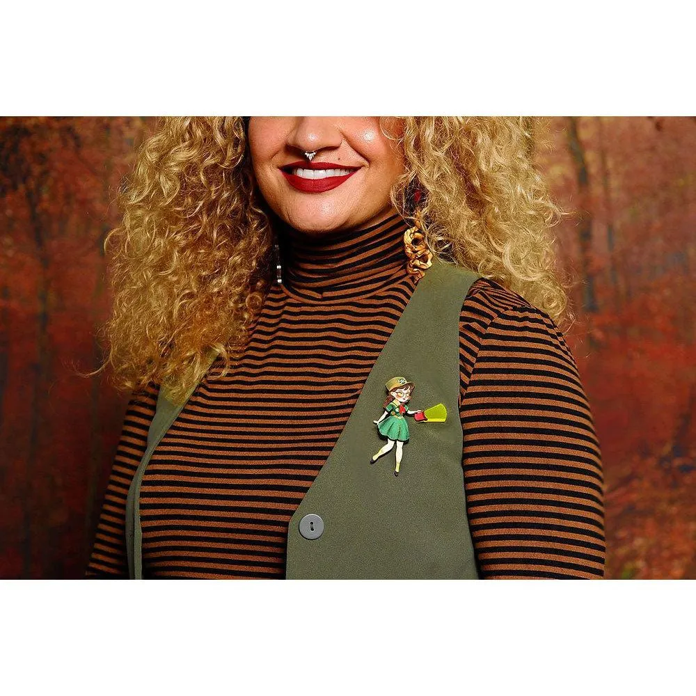 Girl Scout Brooch by Laliblue