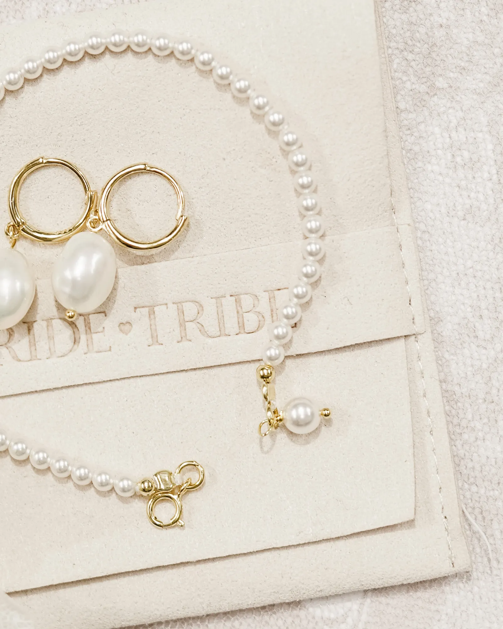 Gold Charlotte Baroque Pearl Earrings