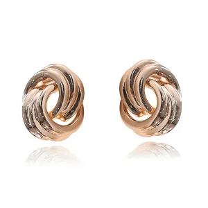 Gold Knot Clip-On Earrings