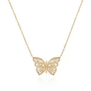 Gold Papillon Necklace