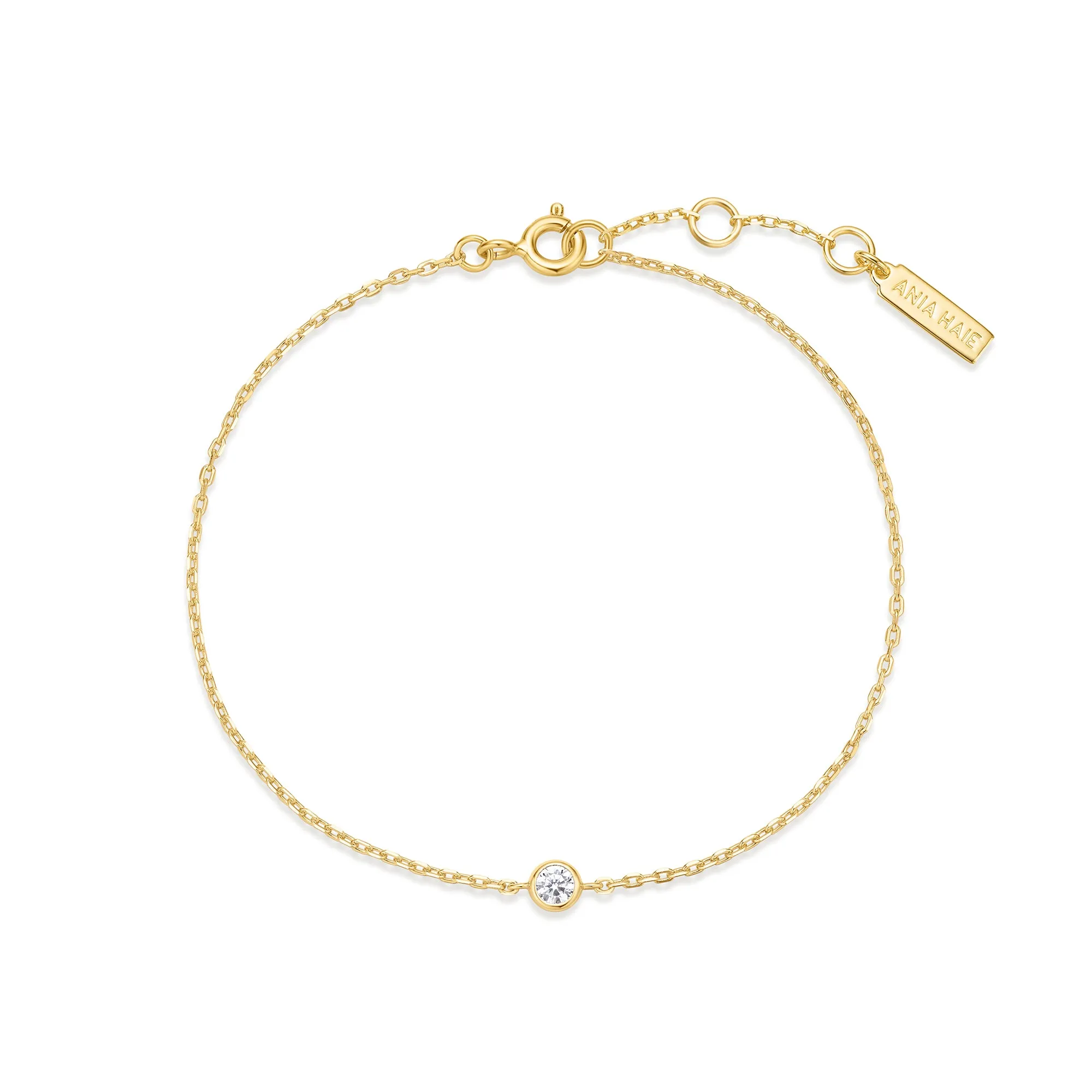 Gold Sparkle Bezel Bracelet