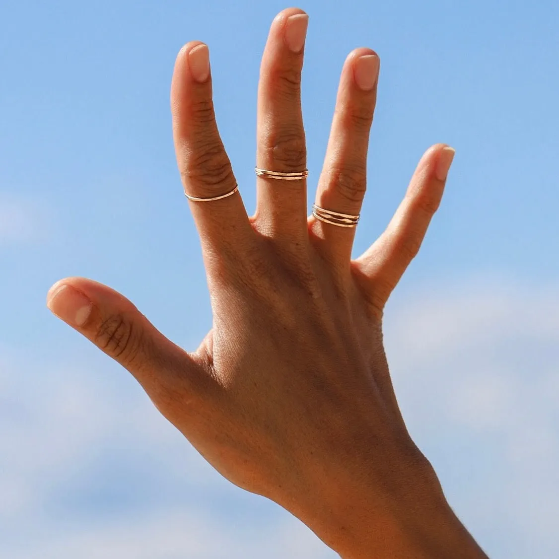 Gold Stacking Rings