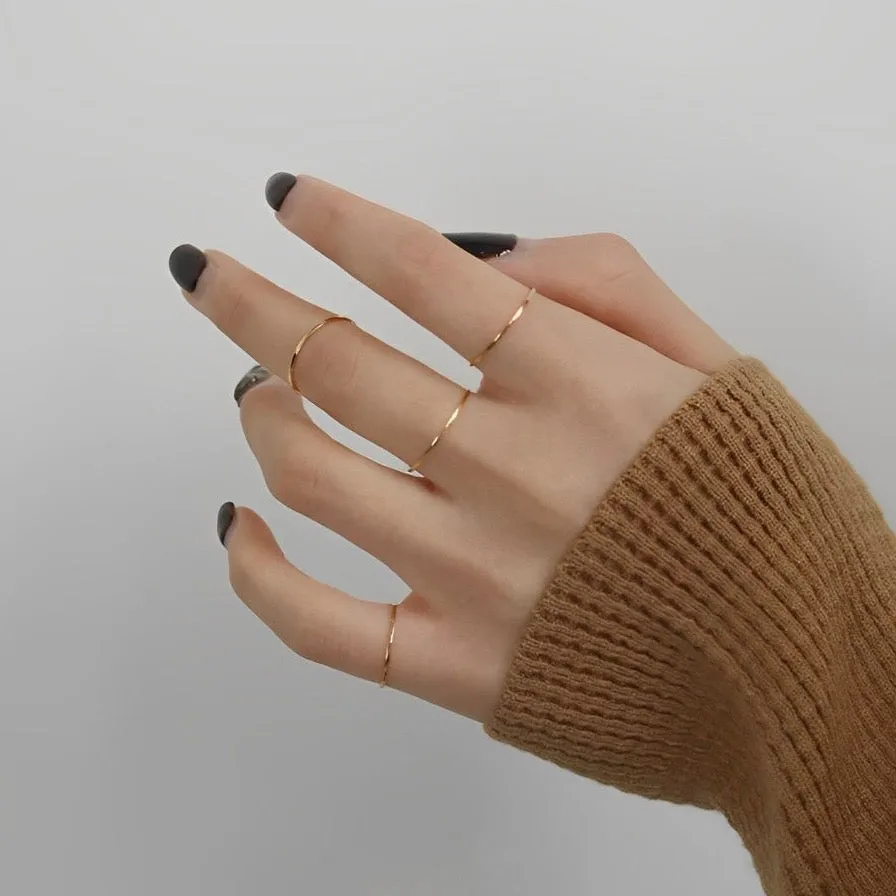 Gold Stacking Rings