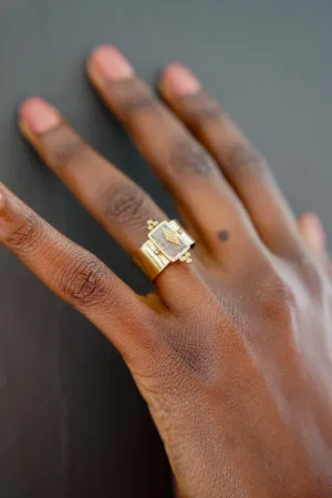 Grey Stone Ring