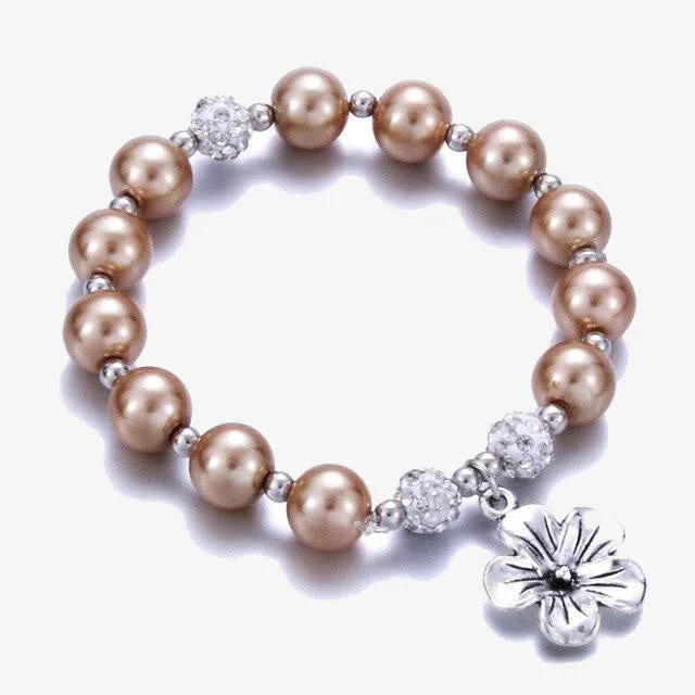 Heart Pearl Bracelets Bangles For Women