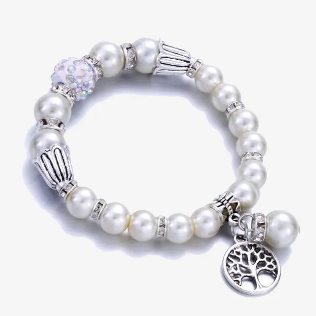 Heart Pearl Bracelets Bangles For Women