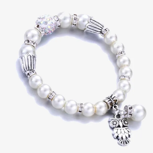 Heart Pearl Bracelets Bangles For Women