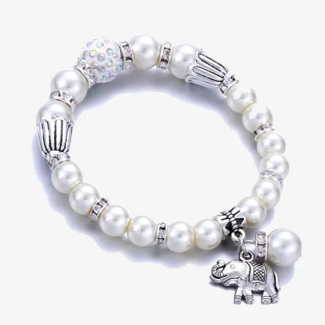 Heart Pearl Bracelets Bangles For Women