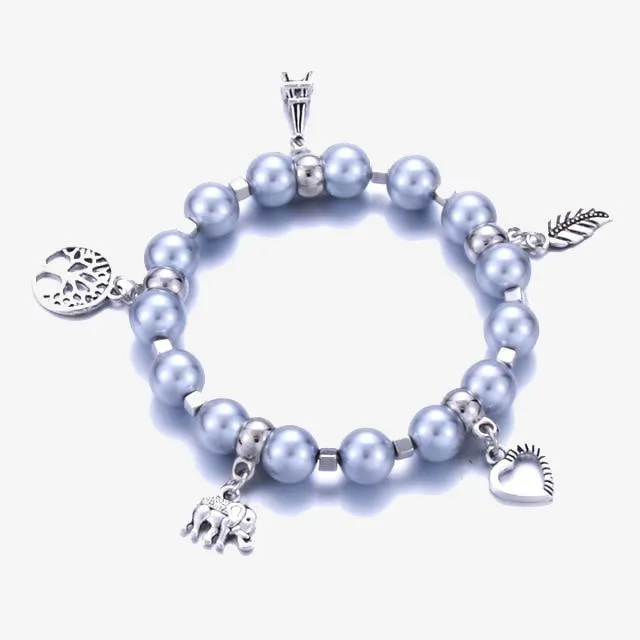 Heart Pearl Bracelets Bangles For Women