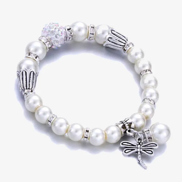 Heart Pearl Bracelets Bangles For Women