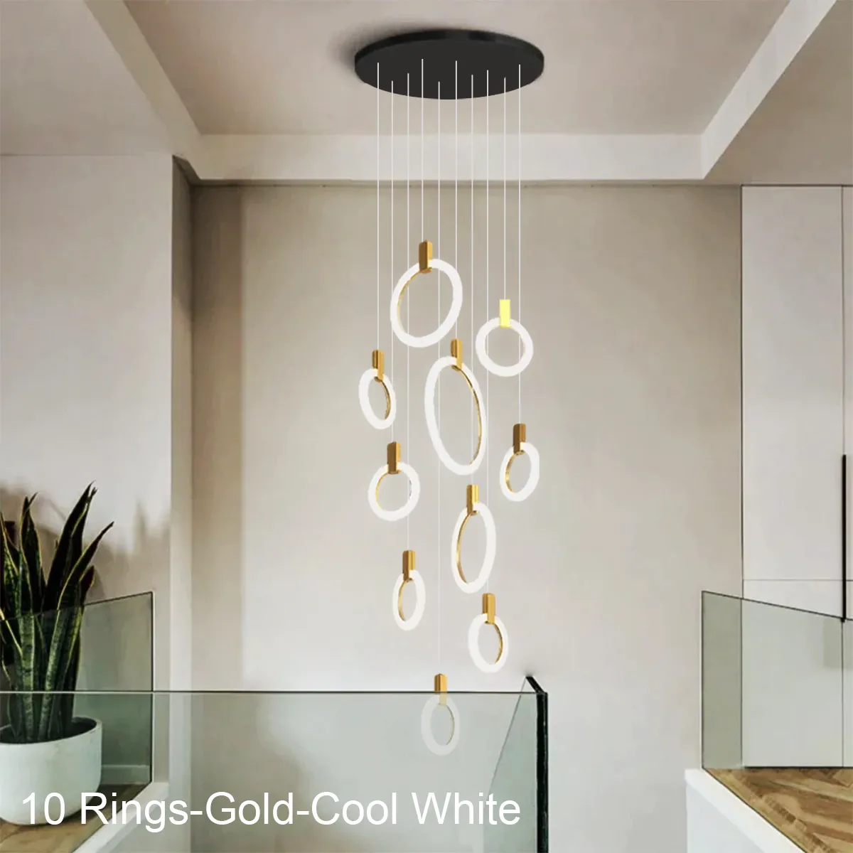 Helia Modern Staircase Hanging Chandelier