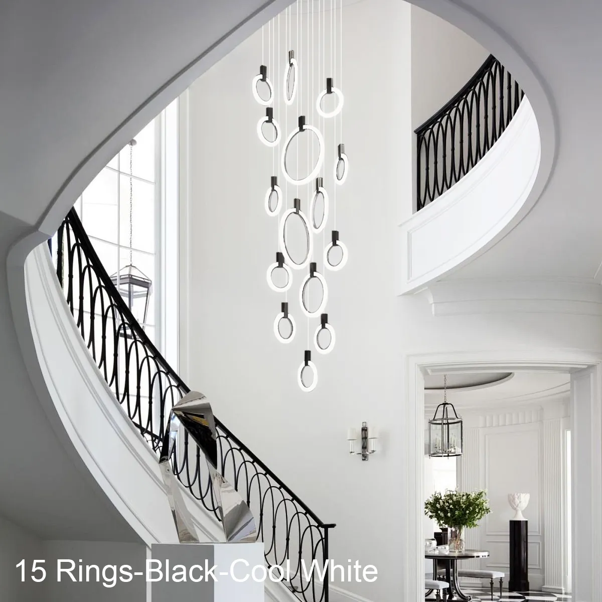 Helia Modern Staircase Hanging Chandelier