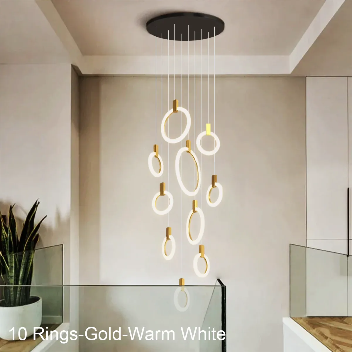 Helia Modern Staircase Hanging Chandelier