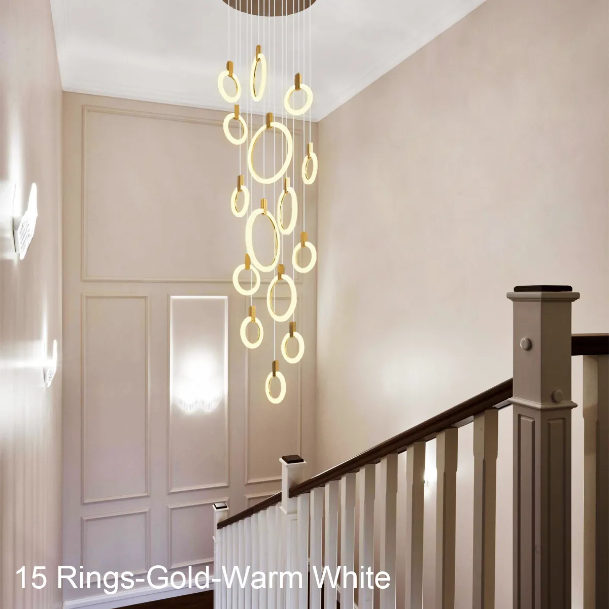Helia Modern Staircase Hanging Chandelier