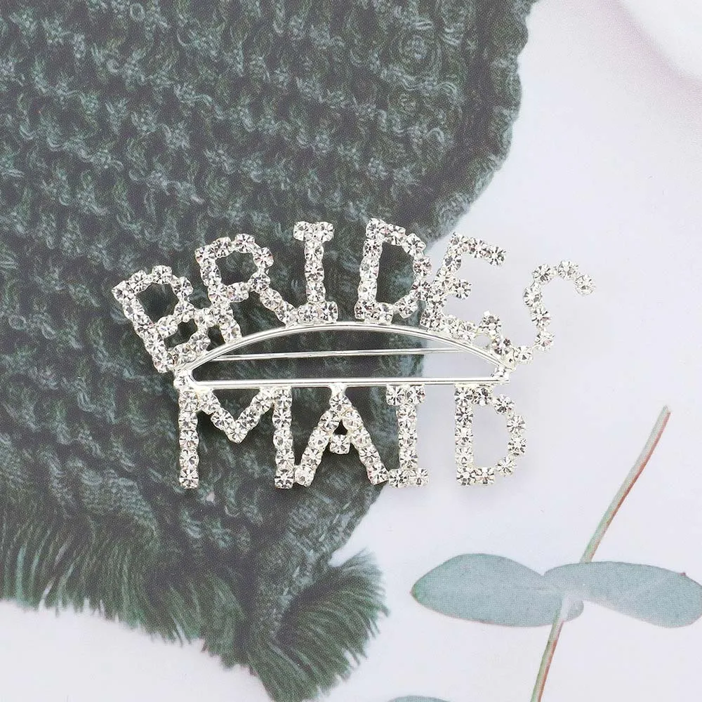 iLLASPARKZ BRIDES MAID Rhinestone Pin Brooch