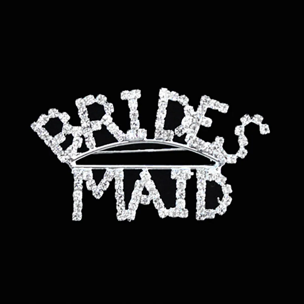iLLASPARKZ BRIDES MAID Rhinestone Pin Brooch