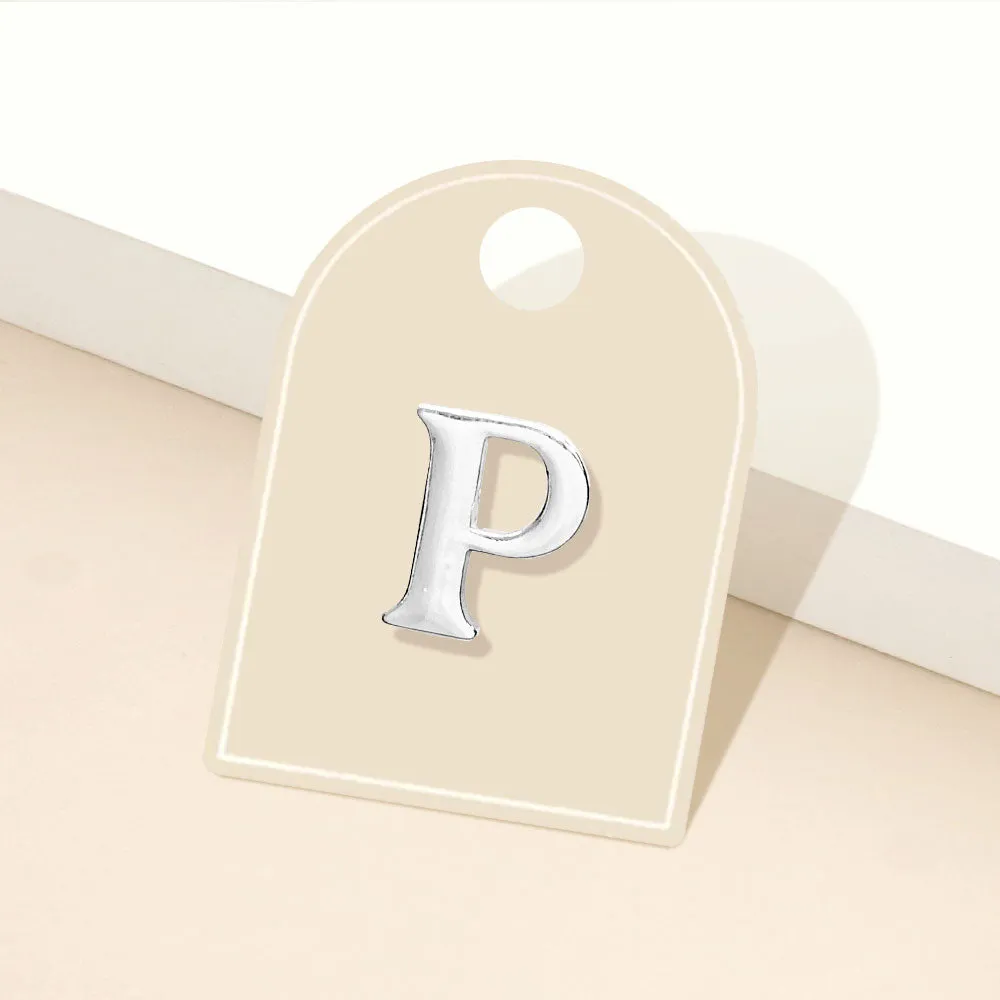 iLLASPARKZ -P- Metal Monogram Initial Lapel Mini Pin Brooch