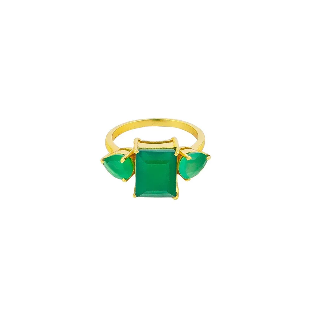 Jolie & Deen June Ring - Green Onyx