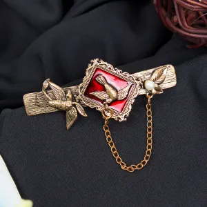 Kavove Regal Raptors Golden Colour Brooch