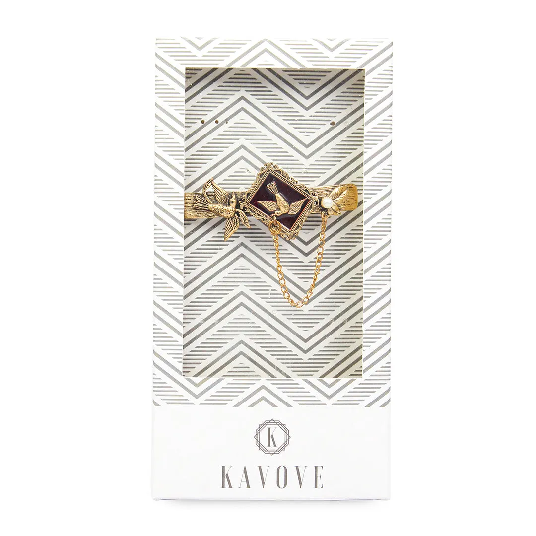 Kavove Regal Raptors Golden Colour Brooch
