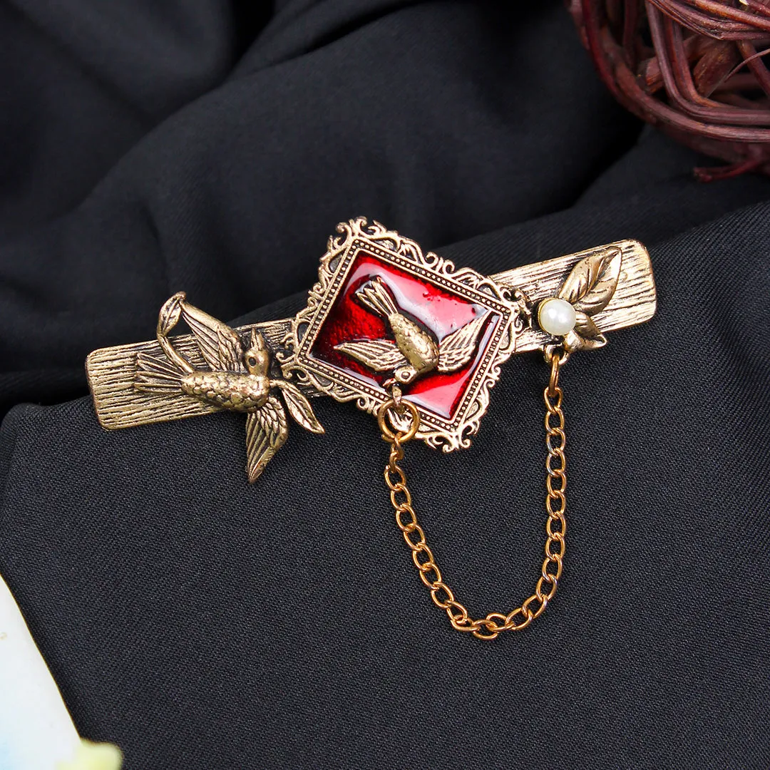 Kavove Regal Raptors Golden Colour Brooch